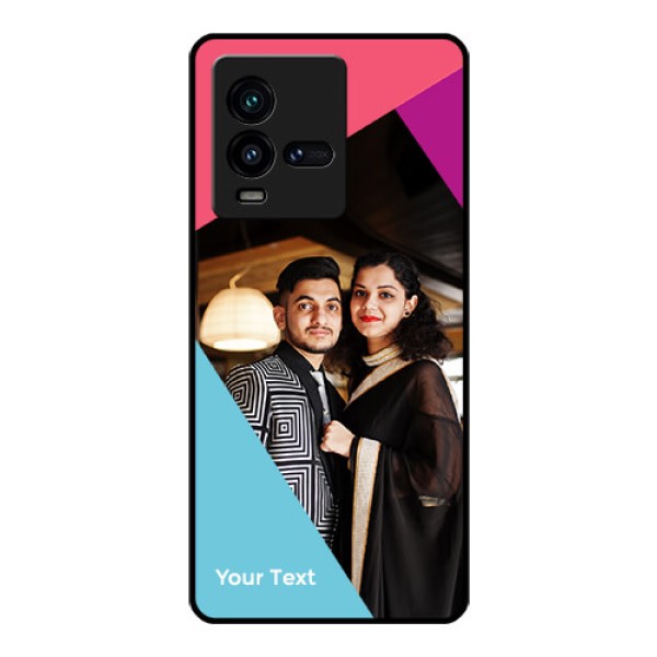 iQOO 9T 5G Custom Glass Mobile Case - Stacked Triple colour Design iQOO 9T 5G Custom Glass Mobile Case - Stacked Triple colour Design