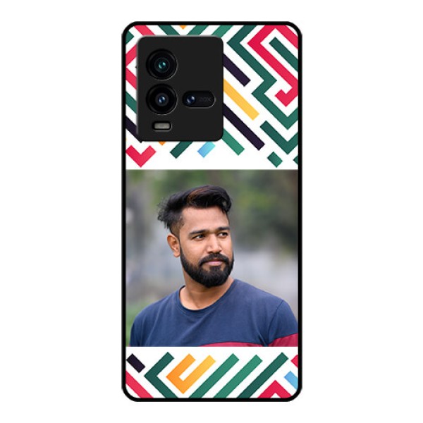 iQOO 9T 5G Personalized Glass Phone Case - Colorful Maze Pattern Design iQOO 9T 5G Personalized Glass Phone Case - Colorful Maze Pattern Design