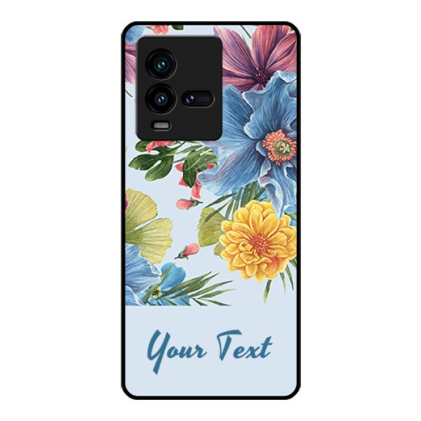 iQOO 9T 5G Custom Glass Mobile Case - Stunning Watercolored Flowers Painting Design iQOO 9T 5G Custom Glass Mobile Case - Stunning Watercolored Flowers Painting Design