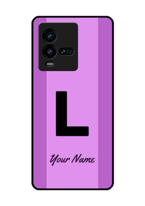 iQOO 9T 5G Custom Glass Phone Case - Tricolor custom text Design
