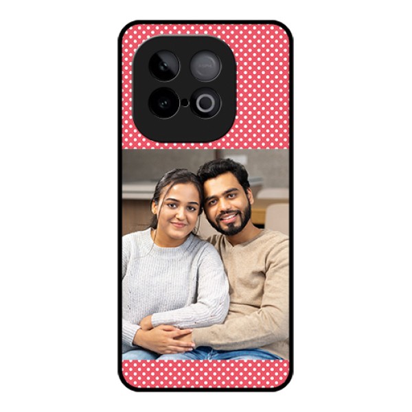 iQOO Neo 10 5G Custom Glass Phone Case - White Dotted Design