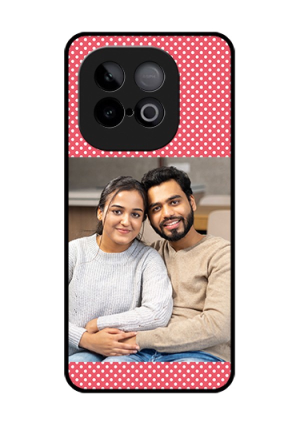 iQOO Neo 10 5G Custom Glass Phone Case - White Dotted Design
