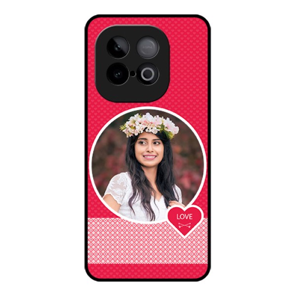 iQOO Neo 10 5G Custom Glass Phone Case - Pink Color Pattern Design