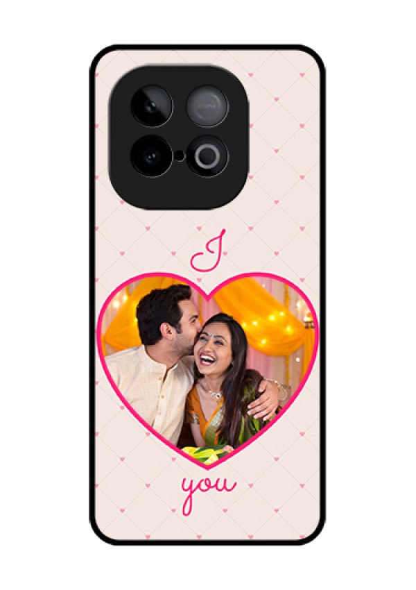 iQOO Neo 10 5G Custom Glass Phone Case - Heart Shape Design