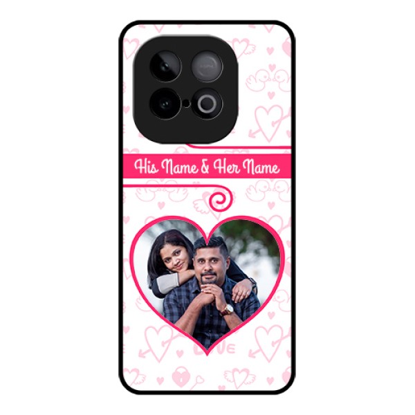 iQOO Neo 10 5G Custom Glass Phone Case - Heart Shape Love Design iQOO Neo 10 5G Custom Glass Phone Case - Heart Shape Love Design