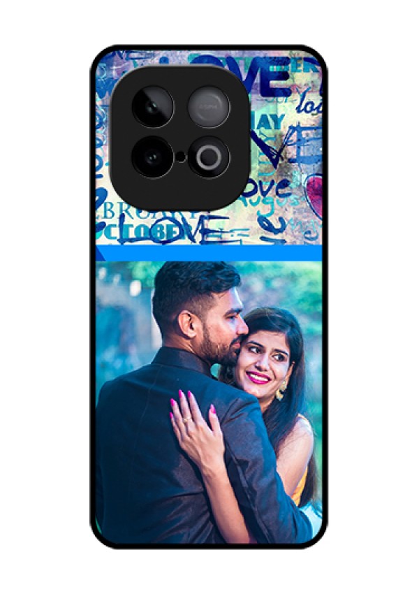 iQOO Neo 10 5G Custom Glass Phone Case - Colorful Love Design