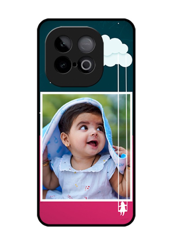 iQOO Neo 10 5G Custom Glass Phone Case - Cute Girl With Cloud Design