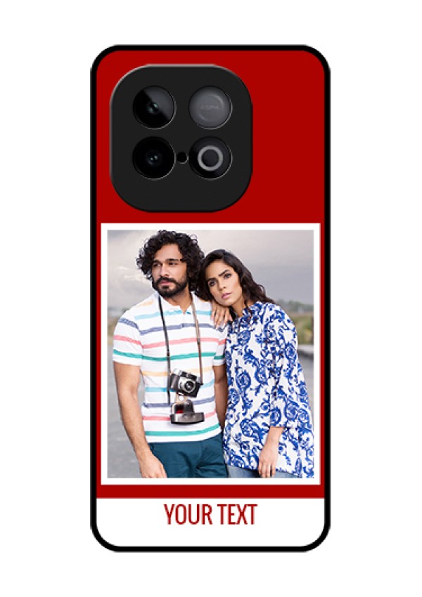 iQOO Neo 10 5G Custom Glass Phone Case - Red Color Design