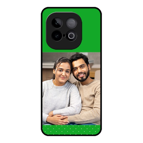 iQOO Neo 10 5G Custom Glass Phone Case - Green Pattern Design