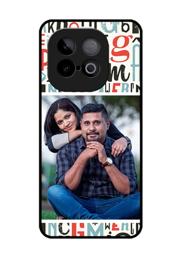 iQOO Neo 10 5G Custom Glass Phone Case - Alphabet Design