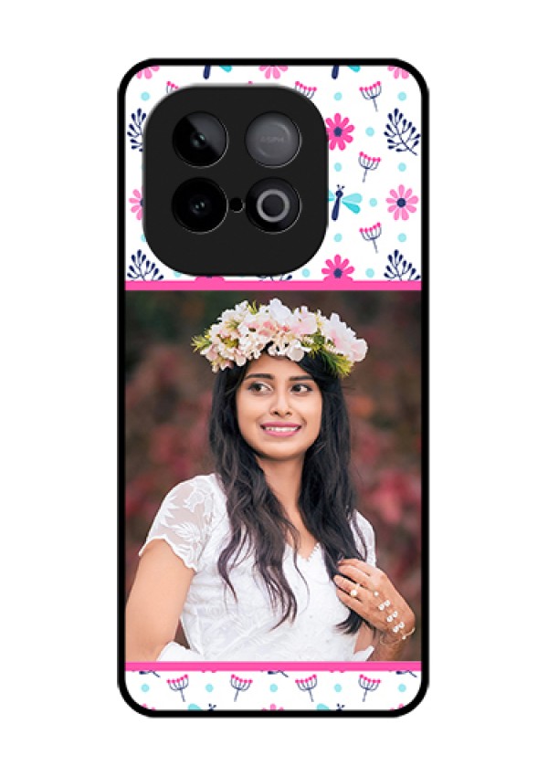 iQOO Neo 10 5G Custom Glass Phone Case - Colorful Flower Design