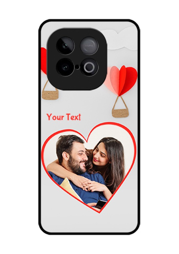 iQOO Neo 10 5G Custom Glass Phone Case - Parachute Love Design