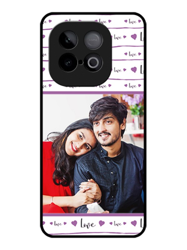 Custom iQOO Neo 10 5G Custom Glass Phone Case - Couples Heart Design