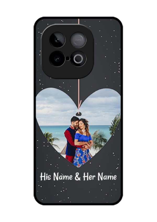 iQOO Neo 10 5G Custom Glass Phone Case - Hanging Heart Design