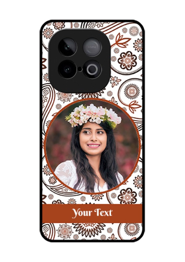 iQOO Neo 10 5G Custom Glass Phone Case - Abstract Flower Design