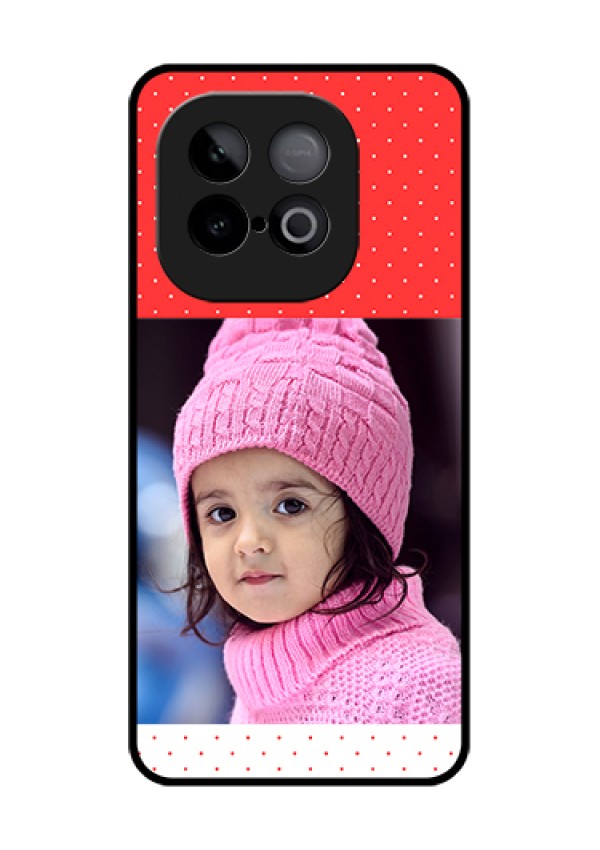 iQOO Neo 10 5G Custom Glass Phone Case - Red Pattern Design