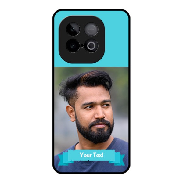 iQOO Neo 10 5G Custom Glass Phone Case - Blue Color Design