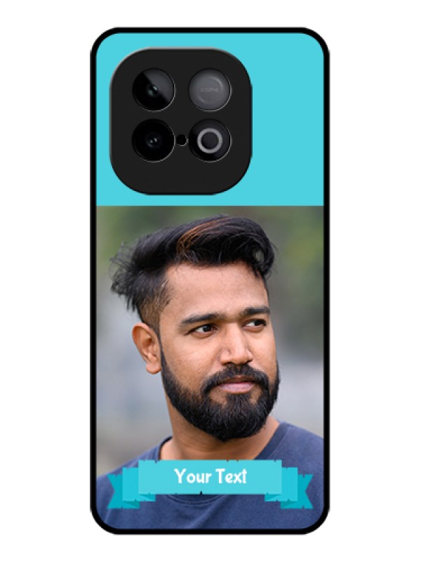 Custom iQOO Neo 10 5G Custom Glass Phone Case - Blue Color Design