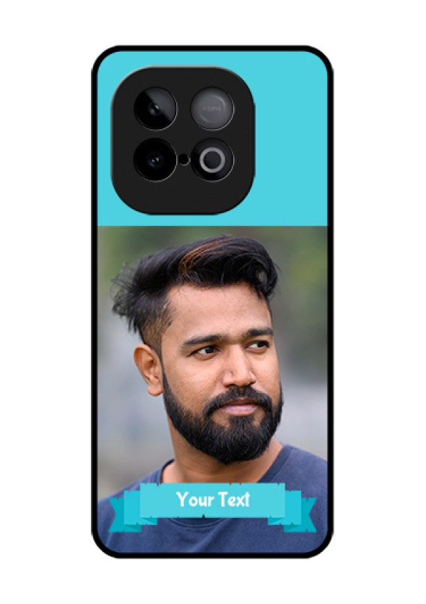 iQOO Neo 10 5G Custom Glass Phone Case - Blue Color Design