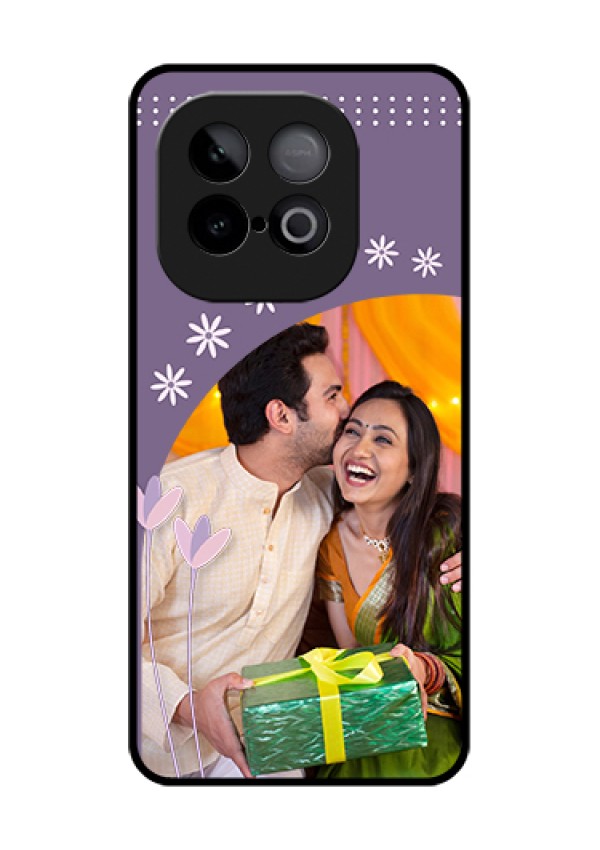 iQOO Neo 10 5G Custom Glass Phone Case - Lavender Flowers Design