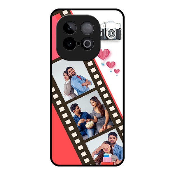 iQOO Neo 10 5G Custom Glass Phone Case - 3 Image Holder With Film Reel iQOO Neo 10 5G Custom Glass Phone Case - 3 Image Holder With Film Reel