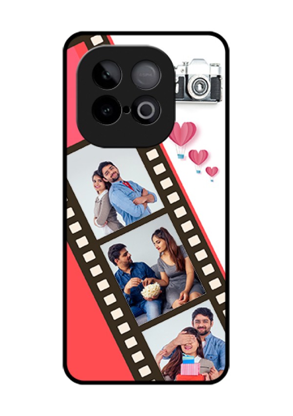 iQOO Neo 10 5G Custom Glass Phone Case - 3 Image Holder With Film Reel