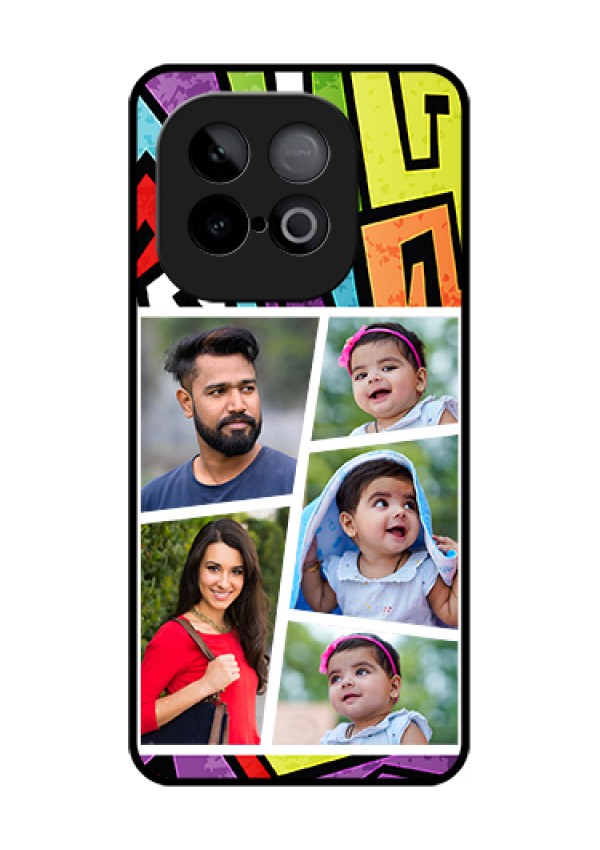iQOO Neo 10 5G Custom Glass Phone Case - Graffiti Pattern Design