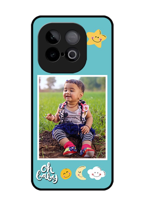 iQOO Neo 10 5G Custom Glass Phone Case - Smiley Kids Stars Design