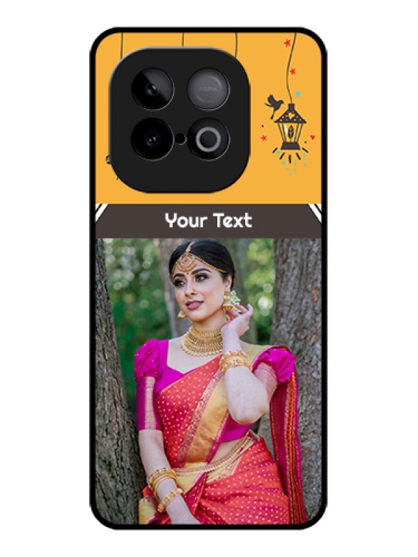 Custom iQOO Neo 10 5G Custom Glass Phone Case - With Family Picture And Icons