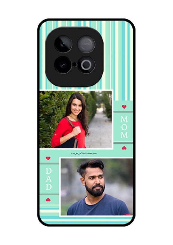 iQOO Neo 10 5G Custom Glass Phone Case - Mom & Dad Pic Design