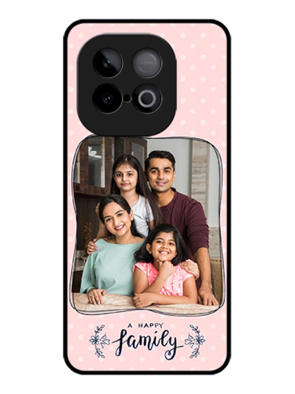 Custom iQOO Neo 10 5G Custom Glass Phone Case - Family With Dots Design