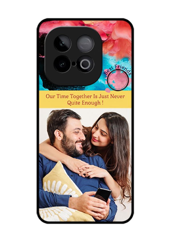 iQOO Neo 10 5G Custom Glass Phone Case - Quote With Acrylic Painting Design