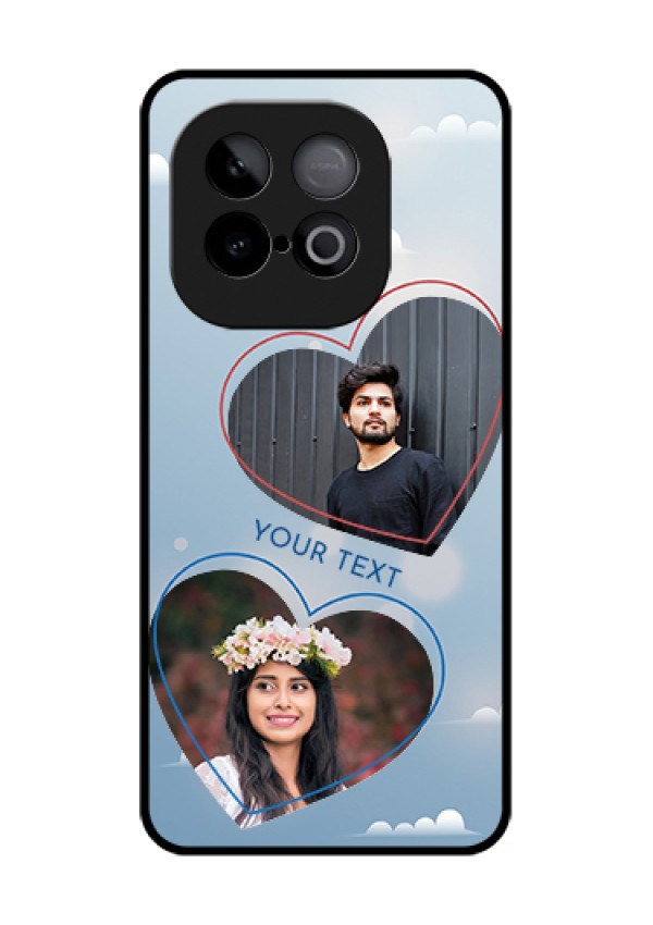 iQOO Neo 10 5G Custom Glass Phone Case - Blue Color Couple Design