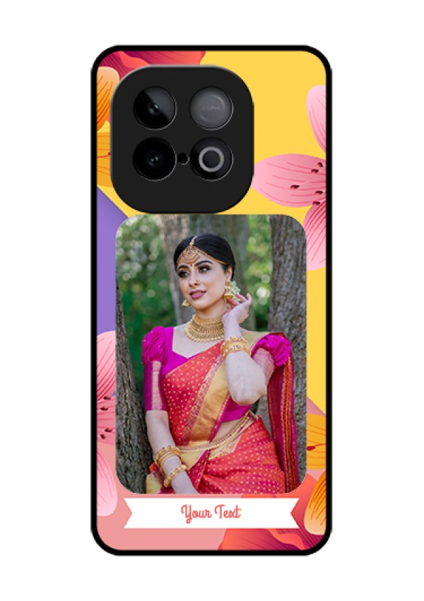 iQOO Neo 10 5G Custom Glass Phone Case - 3 Image With Vintage Floral Design