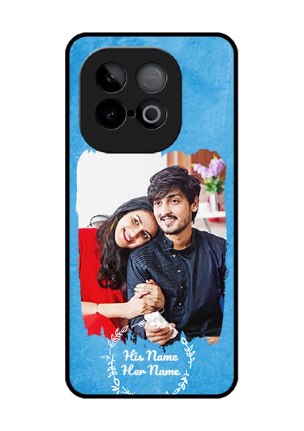 iQOO Neo 10 5G Custom Glass Phone Case - Blue Color Vintage Design