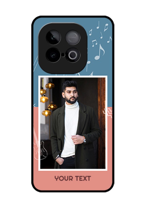 iQOO Neo 10 5G Custom Glass Phone Case - With Color Musical Note Design