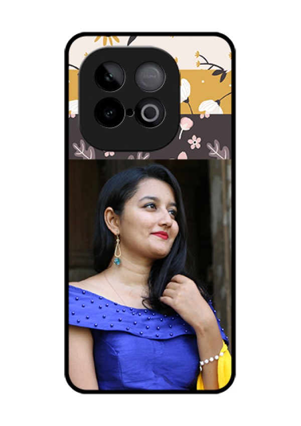 iQOO Neo 10 5G Custom Glass Phone Case - Stylish Floral Design