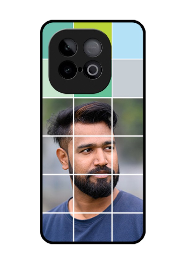 iQOO Neo 10 5G Custom Glass Phone Case - With White Box Pattern