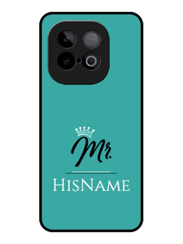Custom iQOO Neo 10 5G Custom Glass Phone Case - Mr With Name Design