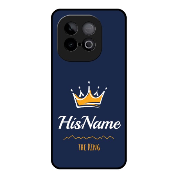 iQOO Neo 10 5G Custom Glass Phone Case - King With Name Design