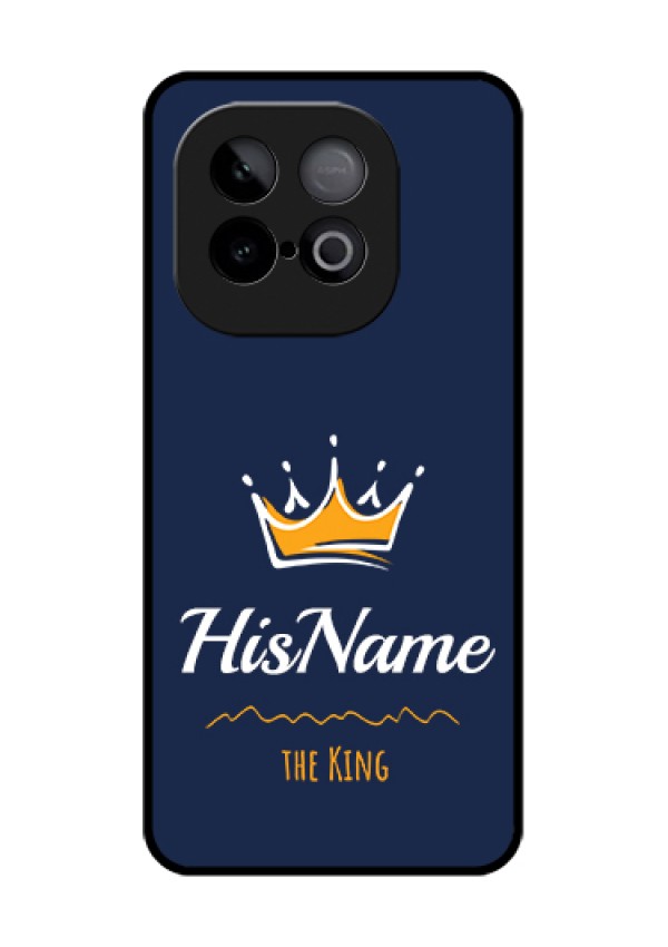 iQOO Neo 10 5G Custom Glass Phone Case - King With Name Design