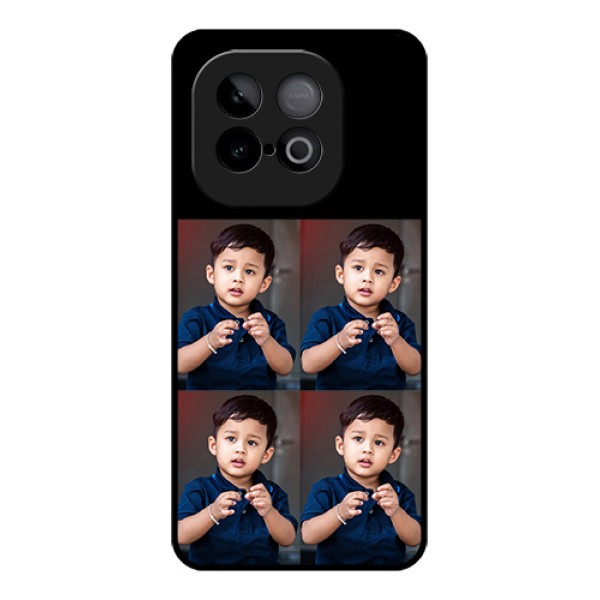 iQOO Neo 10 5G Custom Glass Phone Case - 4 Image Holder Design
