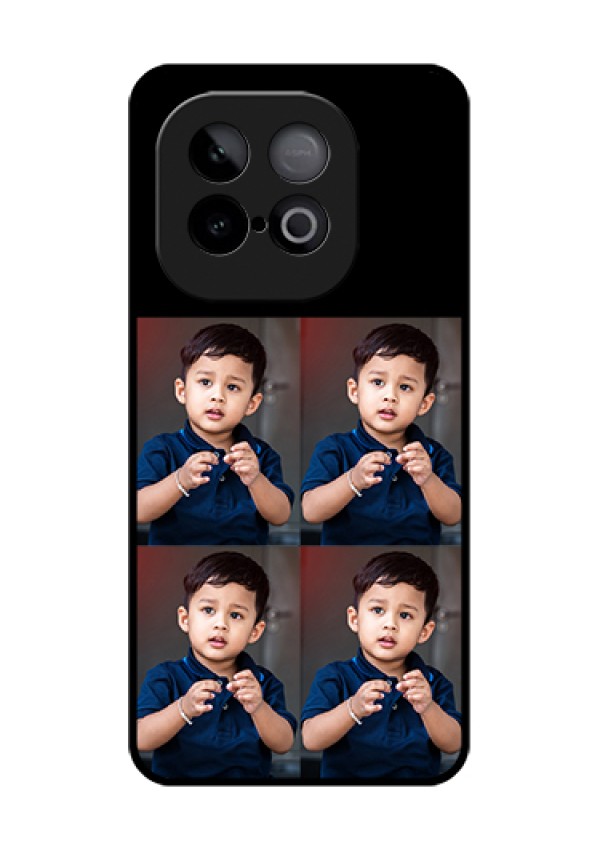 iQOO Neo 10 5G Custom Glass Phone Case - 4 Image Holder Design
