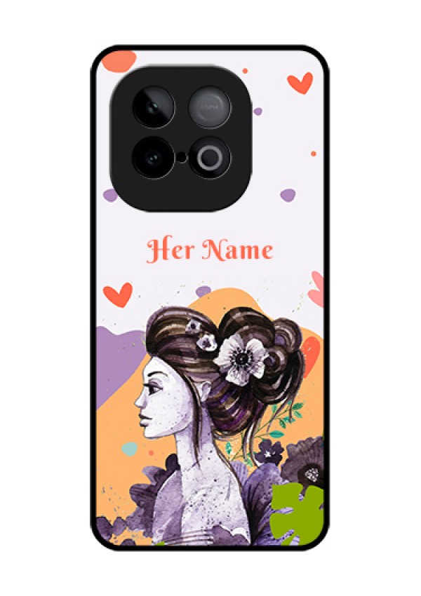 iQOO Neo 10 5G Custom Glass Phone Case - Woman And Nature Design
