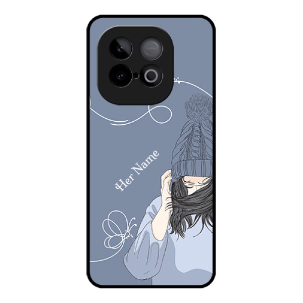 iQOO Neo 10 5G Custom Glass Phone Case - Girl In Winter Outfit Design iQOO Neo 10 5G Custom Glass Phone Case - Girl In Winter Outfit Design