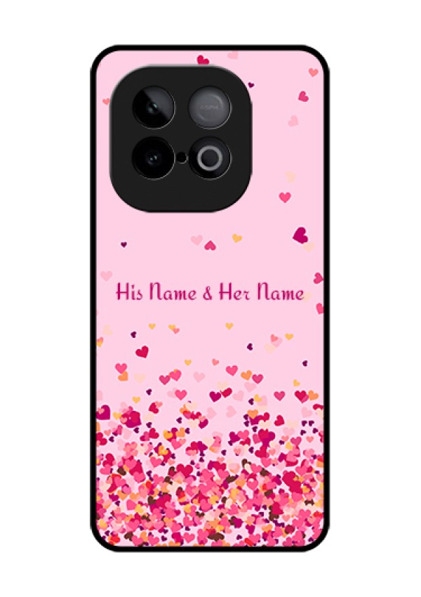 iQOO Neo 10 5G Custom Glass Phone Case - Floating Hearts Design
