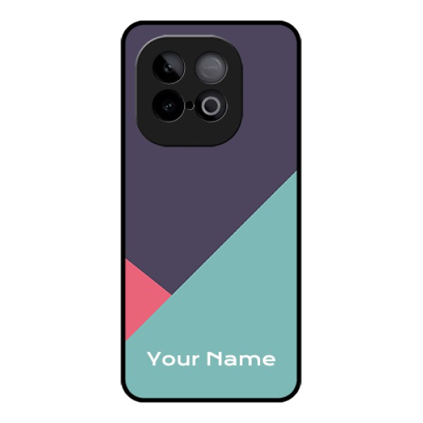 iQOO Neo 10 5G Custom Glass Phone Case - Tri Color Abstract Design