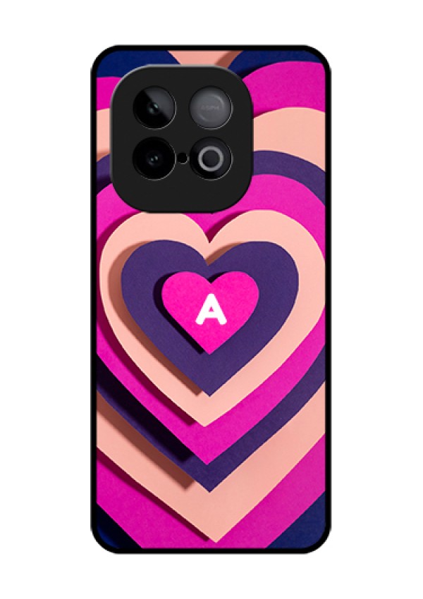 iQOO Neo 10 5G Custom Glass Phone Case - Cute Heart Pattern Design