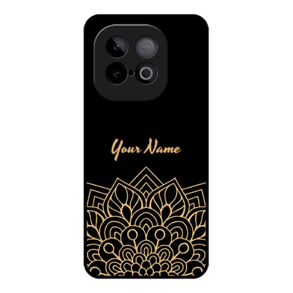 iQOO Neo 10 5G Custom Glass Phone Case - Golden Mandala Design