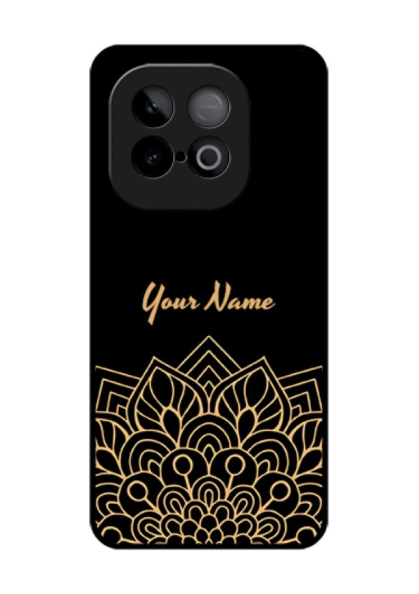 iQOO Neo 10 5G Custom Glass Phone Case - Golden Mandala Design